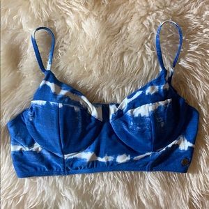 Billabong Blue Tie Dye Bikini Top